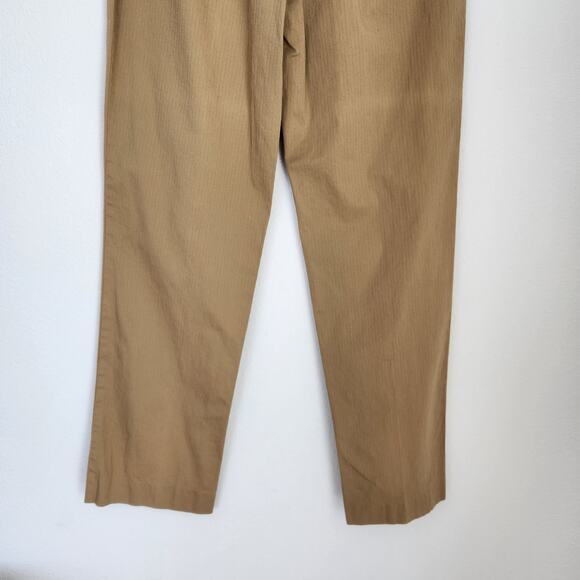 Vintage 90s C.P. Company Tan High Rise Pinstripe Straight Leg Pants Italy 2 - Picture 10 of 11
